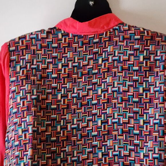 Colorful Patchwork Blouse - Picture 8 of 11